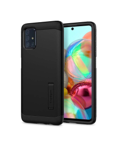 Ударопрочный чехол Spigen для Galaxy A71 - Tough Armor - Черный - ACS00933