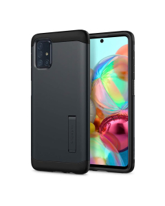 Ударопрочный чехол Spigen для Galaxy A71 - Tough Armor - Синевато-серый - ACS00934