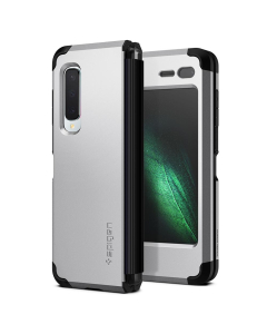 Ударопрочный чехол Spigen для Galaxy Fold - Tough Armor - Серебристый - 615CS26166