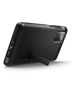 Ударопрочный чехол Spigen для Galaxy Note 20 - Tough Armor - Черный - ACS01422