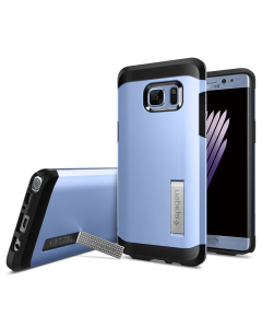 Ударопрочный чехол Spigen для Galaxy Note 7 - Tough Armor - Голубой - 562CS20561