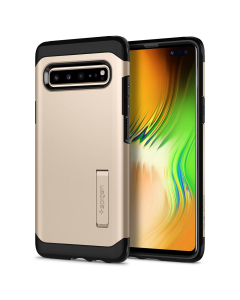 Ударопрочный чехол Spigen для Galaxy S10 5G - Tough Armor - Золотистый - 614CS26156