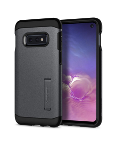 Ударопрочный чехол Spigen для Galaxy S10e - Tough Armor - Серый Графит - 609CS25843