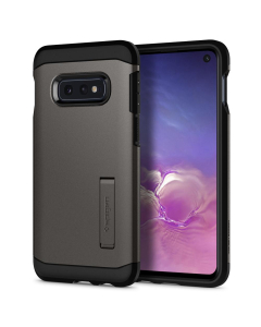 Ударопрочный чехол Spigen для Galaxy S10e - Tough Armor - Темно-серый - 609CS25841