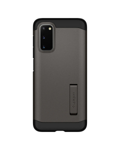 Ударопрочный чехол Spigen для Galaxy S20 - Tough Armor - Темно-серый - ACS00795