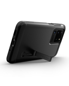 Ударопрочный чехол Spigen для Galaxy S20 Ultra - Tough Armor - Черный - ACS00716