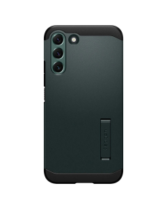 Ударопрочный чехол Spigen для Galaxy S22 Plus - Tough Armor - Темно-зеленый - ACS04522