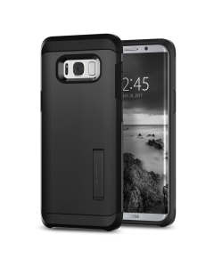 Ударопрочный чехол Spigen для Galaxy S8 Plus - Tough Armor - Черный - 571CS21695