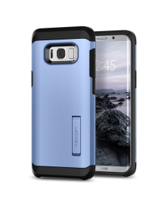 Ударопрочный чехол Spigen для Galaxy S8 Plus - Tough Armor - Голубой - 571CS21696
