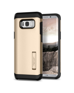 Ударопрочный чехол Spigen для Galaxy S8 Plus - Tough Armor - Золотой - 571CS21694