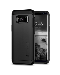 Ударопрочный чехол Spigen для Galaxy S8 - Tough Armor - Черный - 565CS21643