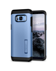 Ударопрочный чехол Spigen для Galaxy S8 - Tough Armor - Голубой - 565CS21644
