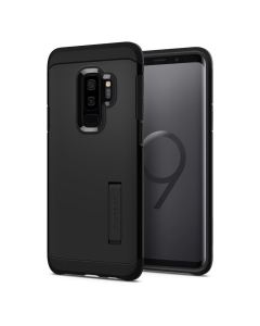 Ударопрочный чехол Spigen для Galaxy S9 Plus - Tough Armor - Черный - 593CS22933
