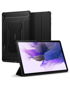 Ударопрочный чехол Spigen для Galaxy Tab S7 FE - Rugged Armor Pro - Черный - ACS03007
