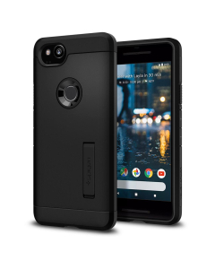 Ударопрочный чехол Spigen для Google Pixel 2 - Tough Armor - Черный - F16CS22275