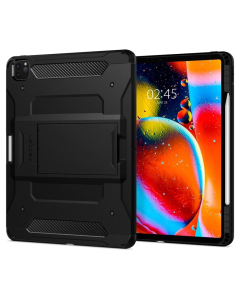 Ударопрочный чехол Spigen для iPad Pro 12.9 (2020/2018) - Tough Armor Pro - Черный - ACS01027