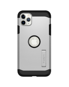 Ударопрочный чехол Spigen для iPhone 11 Pro - Tough Armor - Серебристый - 077CS27448