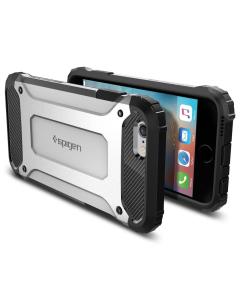 Ударопрочный чехол Spigen для iPhone 6s / 6 - Tough Armor Tech - Серебристый - SGP11744