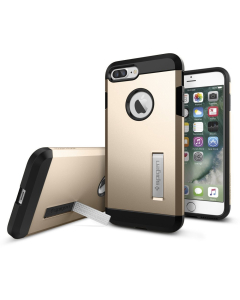 Ударопрочный чехол Spigen для iPhone 7 Plus / 8 Plus - Tough Armor - Золотой - 043CS20530