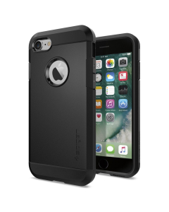 Ударопрочный чехол Spigen для iPhone SE (2022/2020)/8/7 - Tough Armor - Черный - 042CS20491
