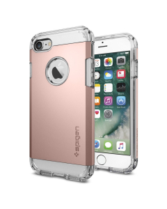 Ударопрочный чехол Spigen для iPhone SE (2022/2020)/8/7 - Tough Armor - Розовое Золото - 042CS20492
