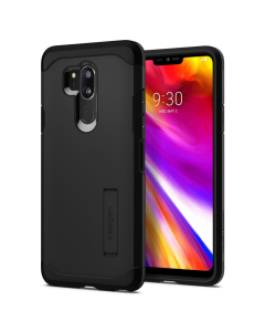 Ударопрочный чехол Spigen для LG G7 ThinQ - Tough Armor - Черный - A27CS23035