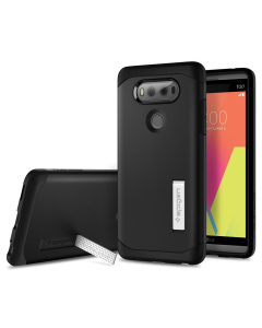 Ударопрочный чехол Spigen для LG V20 - Tough Armor - Черный - A20CS21015