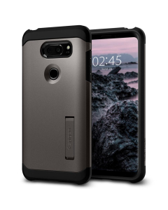Ударопрочный чехол Spigen для LG V30 - Tough Armor - Темно-серый - A25CS22000