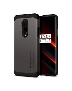 Ударопрочный чехол Spigen для OnePlus 7T Pro - Tough Armor - Темно-серый - ACS00315