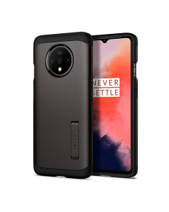 Ударопрочный чехол Spigen для OnePlus 7T - Tough Armor - Темно-серый - ACS00319