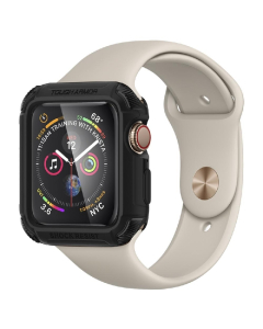 Ударопрочный чехол Spigen для Apple Watch 5 / 4 (44мм) - Tough Armor - Черный - 062CS24477