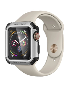 Ударопрочный чехол Spigen для Apple Watch 5 / 4 (44мм) - Tough Armor - Серебристый - 062CS24478