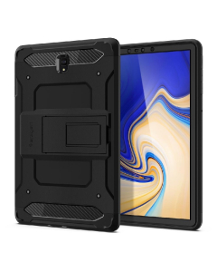 Ударопрочный чехол Spigen дляGalaxy Tab S4 - Tough Armor TECH - Черный - 598CS25723