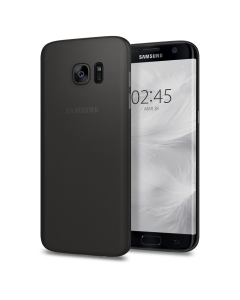 Ультра-тонкий чехол Spigen для Galaxy S7 Edge - AirSkin - Черный - 556CS22316