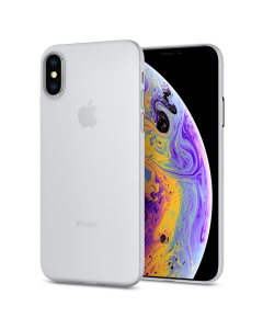 Ультра-тонкий чехол Spigen для iPhone X / XS - AirSkin - Матово-прозрачный - 063CS24909