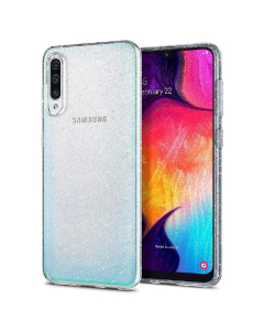 Чехол-капсула Spigen для Galaxy A50 - Liquid Crystal Glitter - Кристальный кварц - 611CS26441