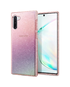 Чехол-капсула Spigen для Galaxy Note 10 - Liquid Crystal Glitter - Розовый кварц - 628CS27372