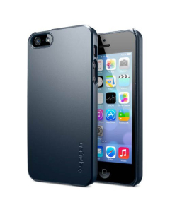 Ультратонкий чехол Spigen для iPhone SE / 5s / 5 - Ultra Thin Air - Синевато-серый - SGP10038