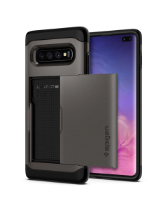 Чехол-визитница Spigen для Galaxy S10 Plus - Slim Armor CS - Темно-серый - 606CS25780