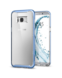 Прозрачный чехол Spigen для Galaxy S8 Plus - Neo Hybrid Crystal - Голубой - 571CS21657