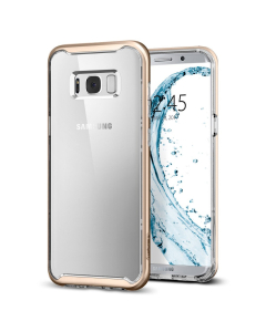 Прозрачный чехол Spigen для Galaxy S8 Plus - Neo Hybrid Crystal - Золотой - 571CS21655