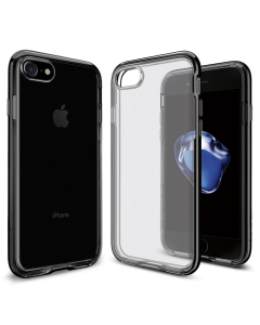 Прозрачный чехол Spigen для iPhone SE (2022/2020)/8/7 - Neo Hybrid Crystal - Черный Оникс - 042CS20838