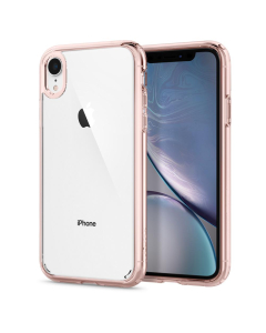 Гибридный чехол Spigen для iPhone XR - Ultra Hybrid - Прозрачно-розовый - 064CS24875