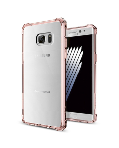 Защищенный чехол Spigen для Galaxy Note 7 - Crystal Shell - Розовый - 562CS20385