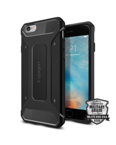Защищённый чехол Spigen для iPhone 6s / 6 - Rugged Armor - Черный - SGP11597