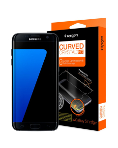 Комплект защитных пленок Spigen для Galaxy S7 Edge - Curved Crystal HD - 556FL20264