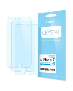 Защитная пленка Spigen для iPhone SE (2022/2020)/8/7 - Crystal - Прозрачный - 3 шт - 042FL20421