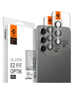 Защитное стекло для камеры Spigen для Galaxy S23 Plus / S23 - GLAS.tR EZ Fit Optik Pro - 2 шт - Зеленый - AGL06170
