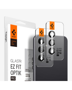 Защитное стекло для камеры Spigen для Samsung Galaxy S23 FE - Glas.tR EZ Fit Optik Pro - Черный - 2 шт - AGL06987