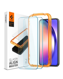 Защитное стекло Spigen для Galaxy A54 5G - Alline Master GLAS.tR - Прозрачный - 2 шт - AGL05966
